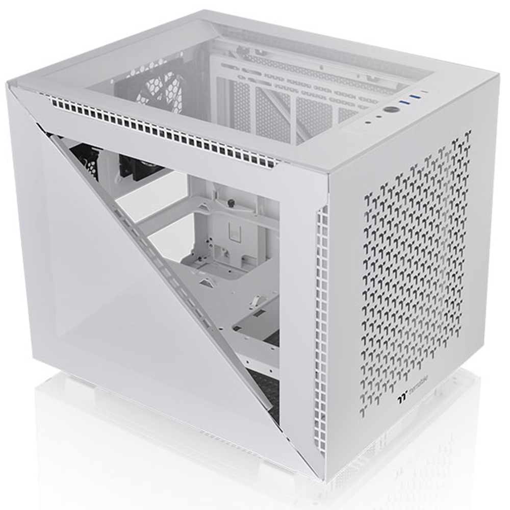 Thermaltake Divider 200 TG Air Snow Tempered Glass USB 3.2 Micro ATX Kasa