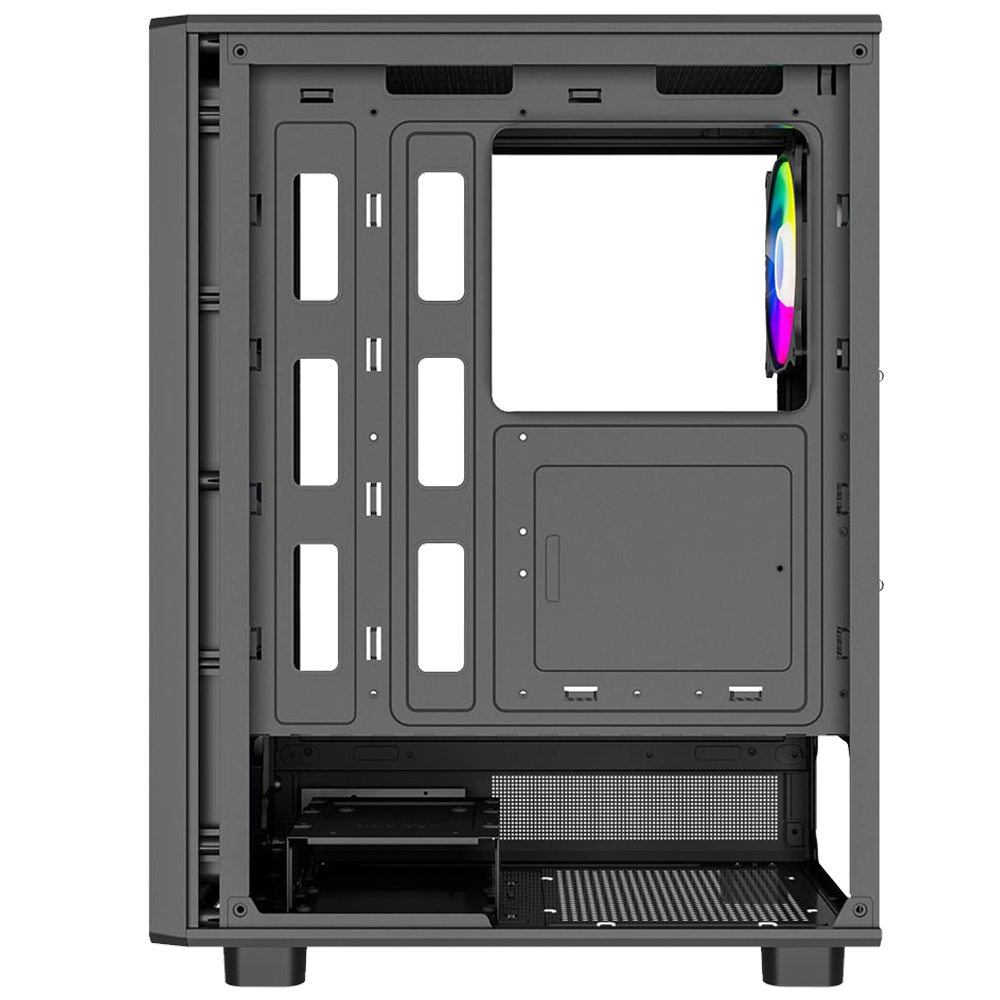PowerBoost A601B 600W 80+ Bronze Tempered Glass USB 3.0 RGB Siyah ATX Mid Tower Kasa