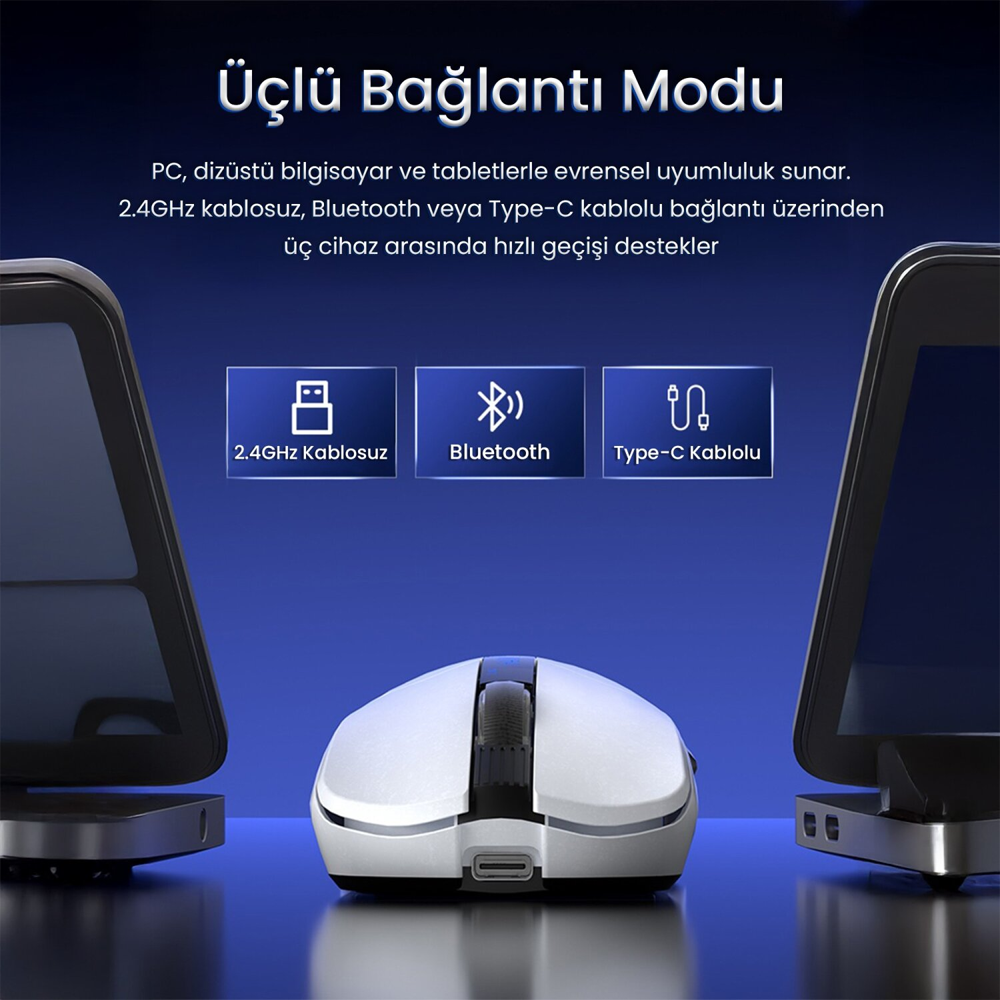 Aula SC590 Pro PAW3311 20000 DPI 1000Hz Kablosuz Siyah Gaming Mouse