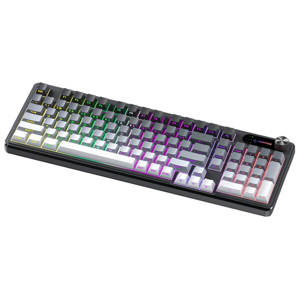 Rampage KB-R108 Gradient Membrane RGB Siyah Kablolu Gaming Klavye
