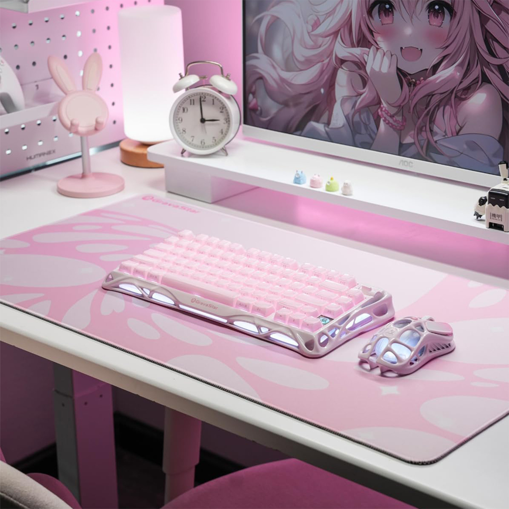 GravaStar GS-A8-MPD-R-PNK XL Kaymaz Taban Pembe Mouse Pad