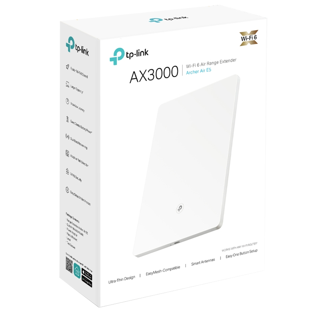 TP-LINK ARCHER AIR E5 AX3000 Çift Bantlı Wi-Fi 6 Menzil Genişletici