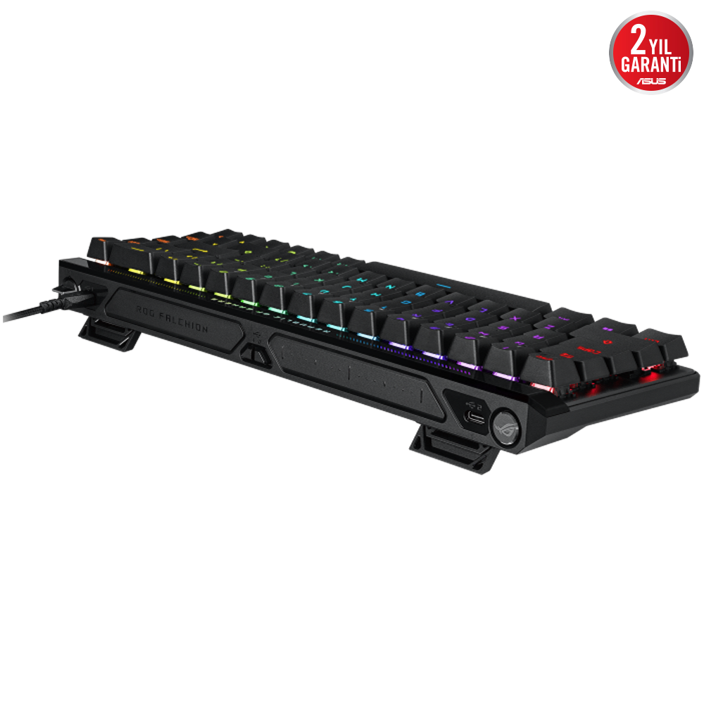 ASUS ROG FALCHION ACE HFX ROG HFX Manyetik Switch Kablolu RGB Türkçe(Q) Siyah Mekanik Gaming Klavye