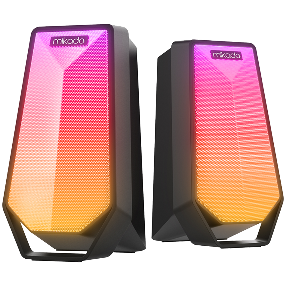 MIKADO MD-188  2.0 5W*2 RGB Siyah Bluetooth Gaming Speaker Hoparlör