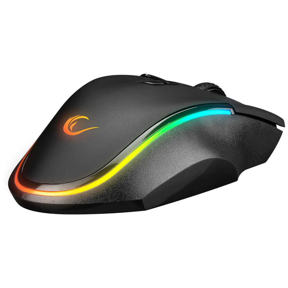 Rampage SMX-G72 GREEDY V2 12800DPI RGB Kablolu Siyah Gaming Mouse