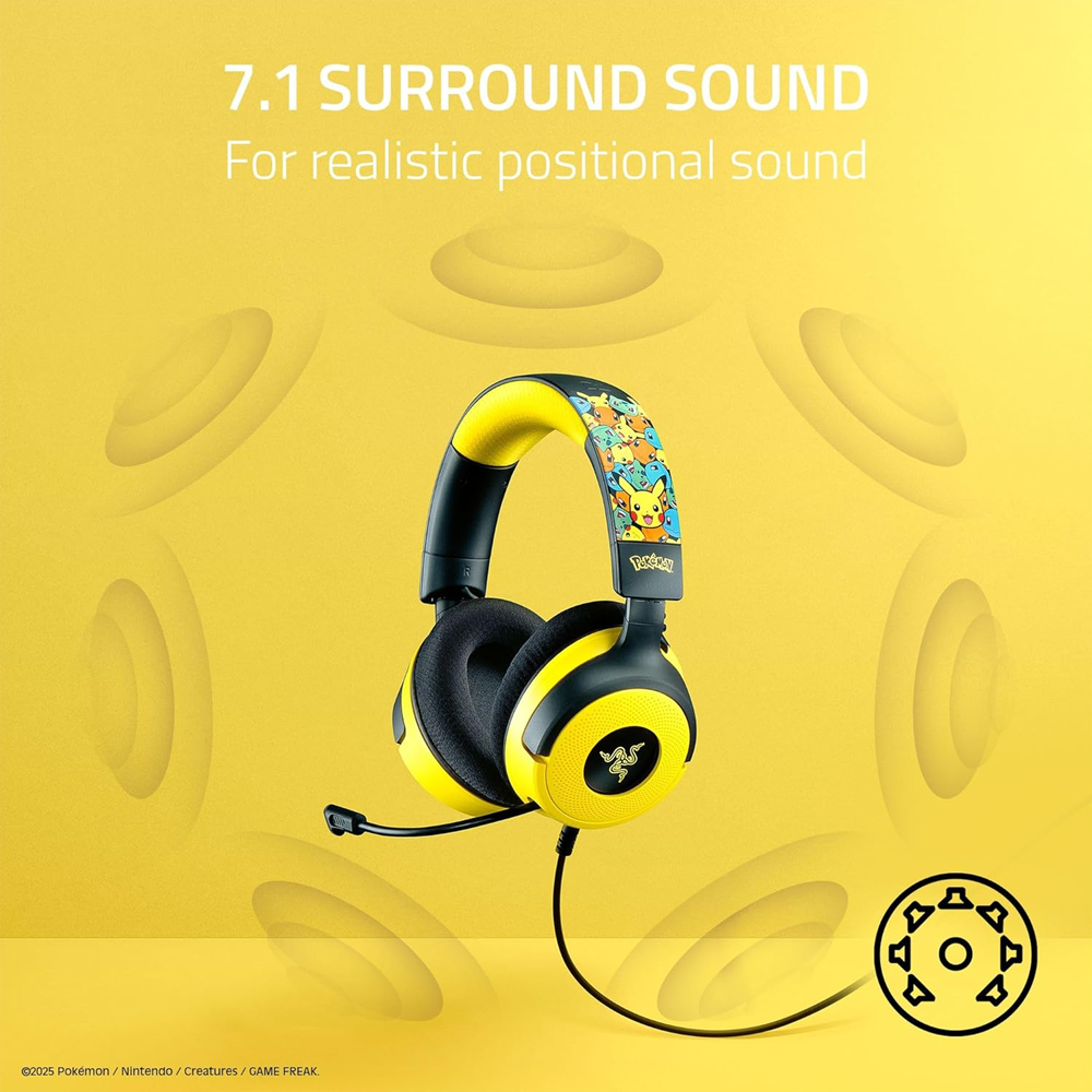 Razer Kraken V4 X Pokemon Edition Kablolu Gaming Kulaklık