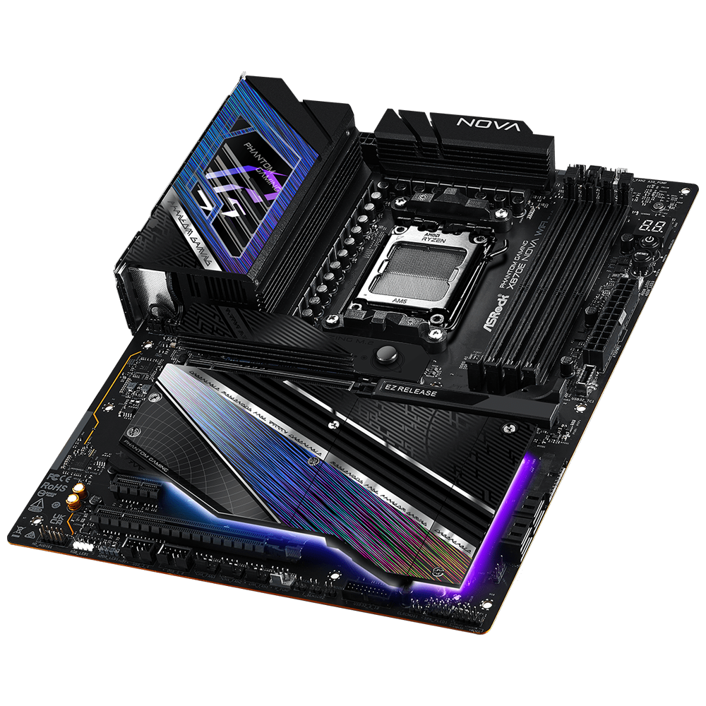 ASROCK X870E NOVA WIFI 8200MHz(OC)DDR5 Soket AM5 M.2 USB 3.2 HDMI ATX Anakart