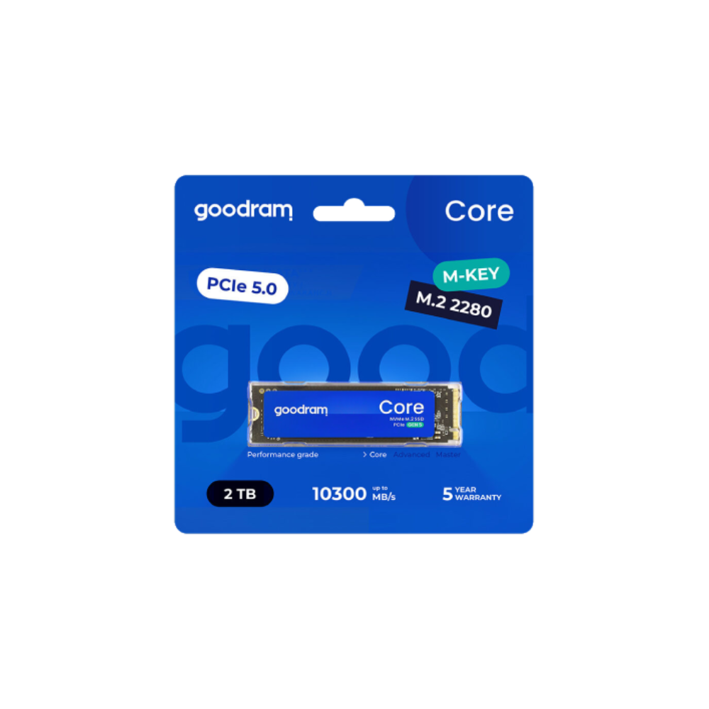GOODRAM Core 2TB Gen5 M.2 2280 SSD 10300MB Okuma / 8700MB Yazma