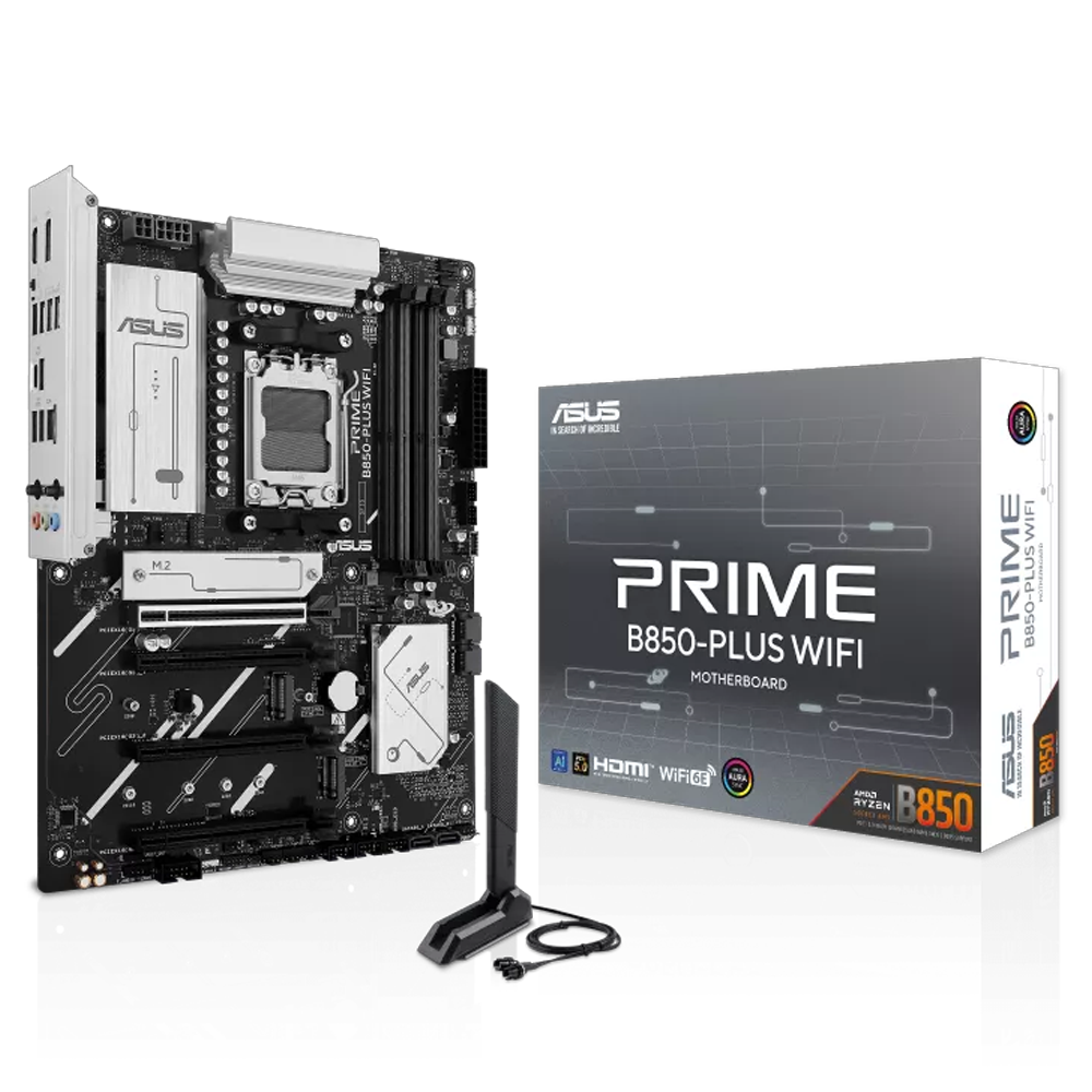 ASUS PRIME B850-PLUS WIFI 8000MHz OC DDR5 Soket AM5 M.2 HDMI DP ATX Anakart