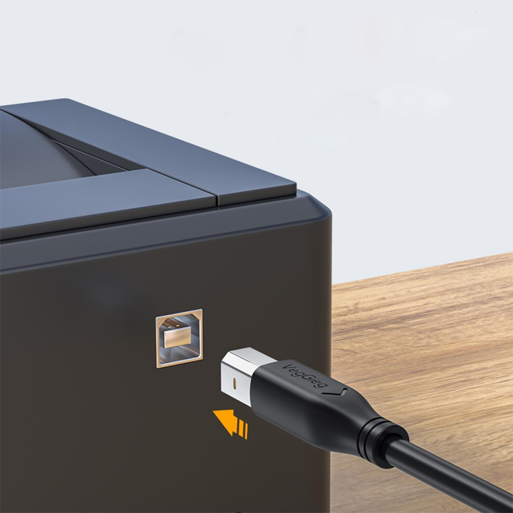 VegGieg USB B Printer Tarayıcı Yazıcı Data Kablosu 10 Metre