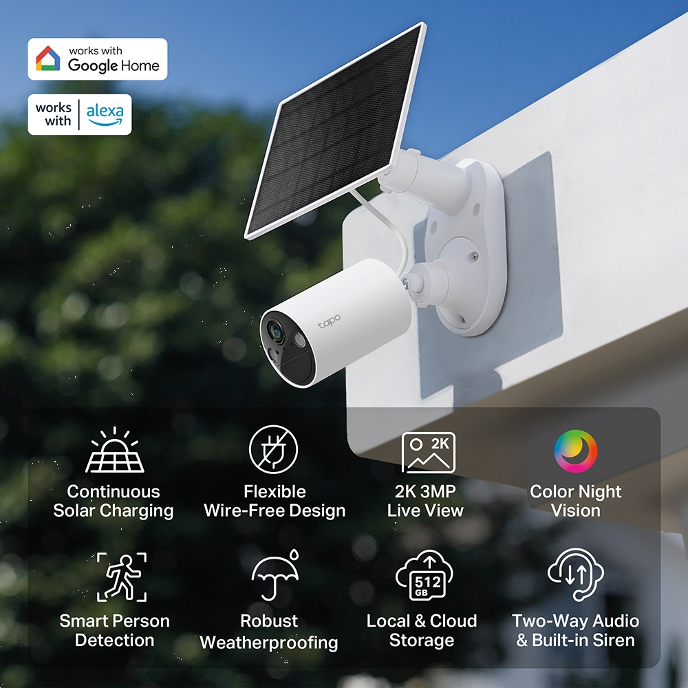 TP-LINK TC82 2K 3MP Güneş Enerjili Güvenlik Kamerası