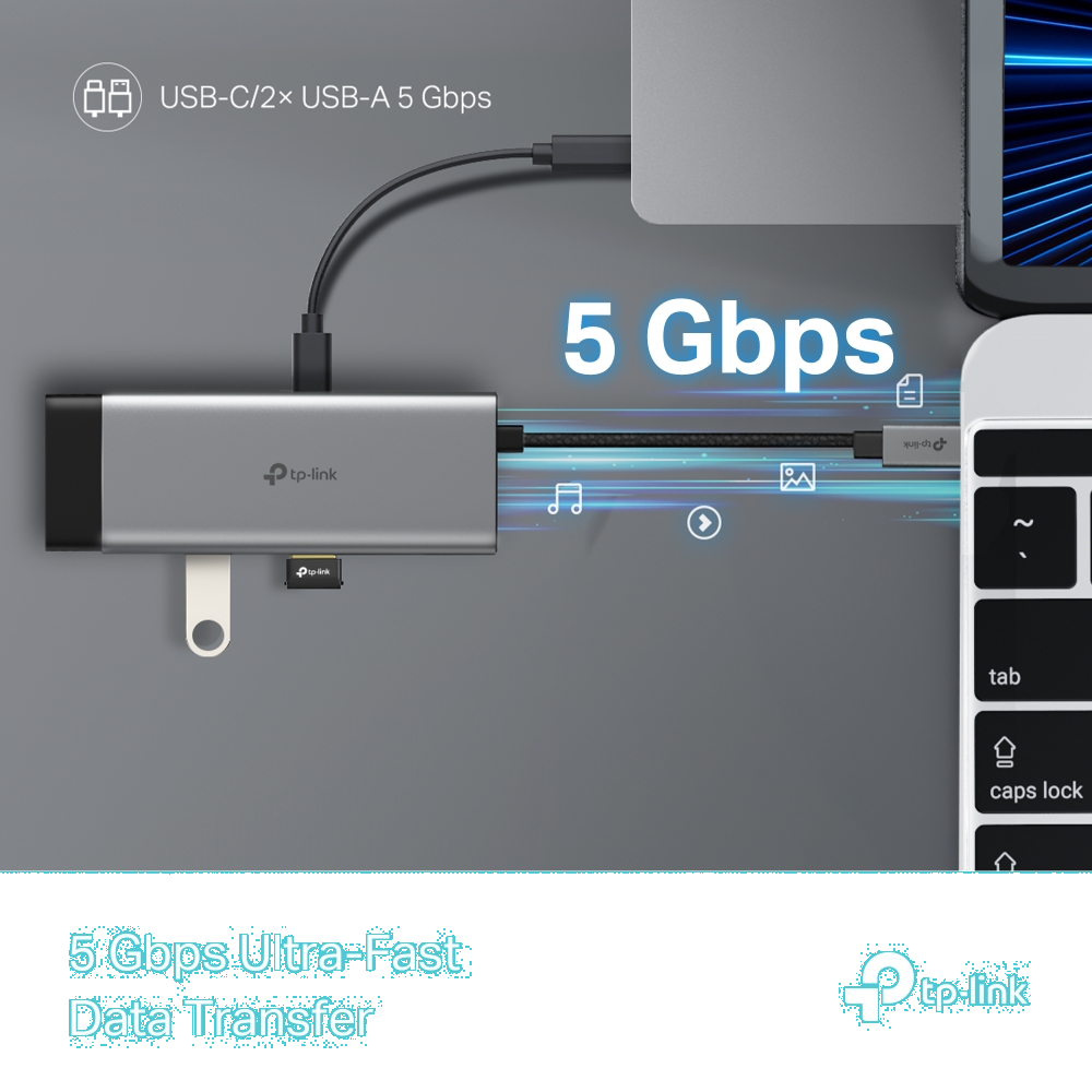 TP-LINK UH5020C USB3.0 Type-C HDMI Hub Dönüştürücü