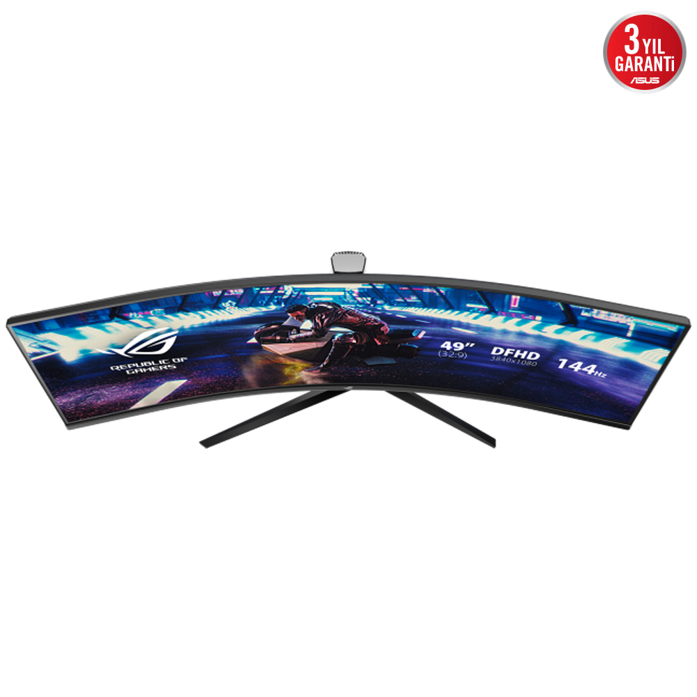 ASUS ROG STRIX XG49VQ 49" 144Hz 4ms HDMI DP FreeSync Premium Pro HDR400 DFHD VA Curved 1800R Gaming Monitör