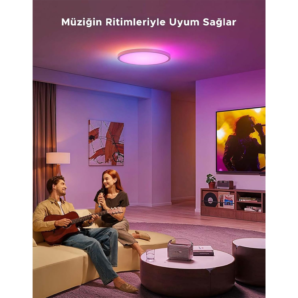 Govee 12" RGB Yuvarlak Akıllı Tavan Armatürü