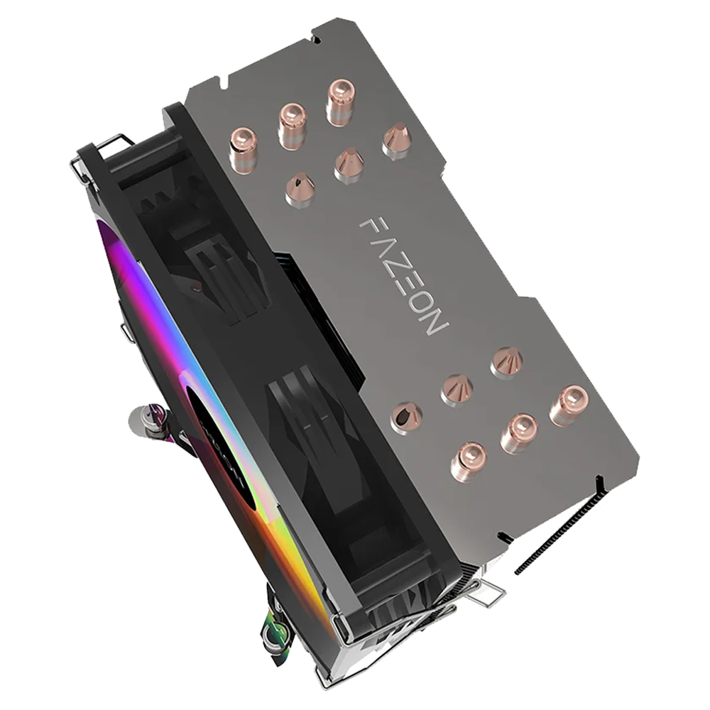 FAZEON A5120TRA 12cm RGB Kule Tipi Siyah İşlemci Soğutucu