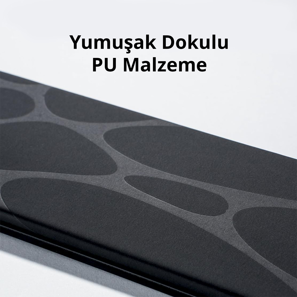 GravaStar GS-A7-WR-BLK Kaymaz Taban Siyah Klavye Bilek Desteği
