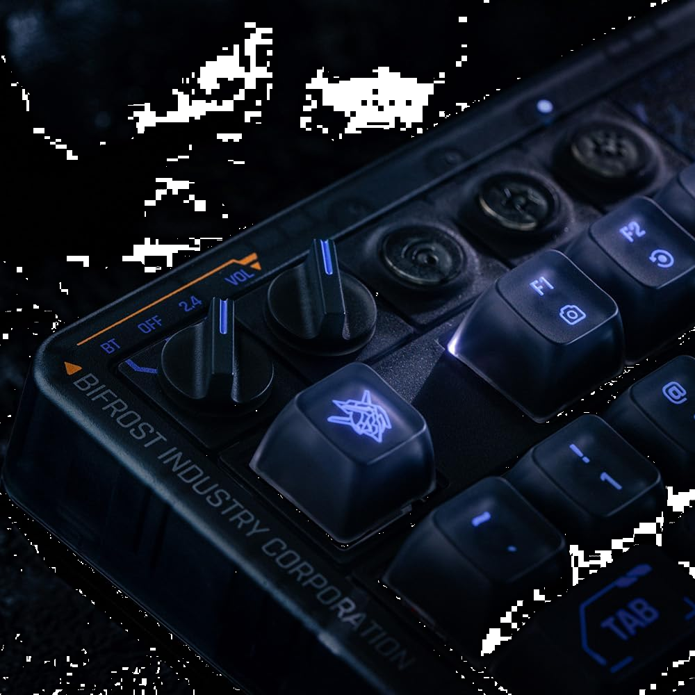 8BITDO Retro 87 Edition Kailh Glaze Jellyfish Pro Linear Switch RGB Mecha Break Panther Edition Mekanik İngilizce Kablosuz Gaming Klavye