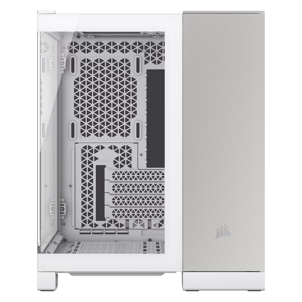 CORSAIR 2500X Dual Chamber Tempered Glass USB 3.1 Beyaz/Saten mATX Kasa