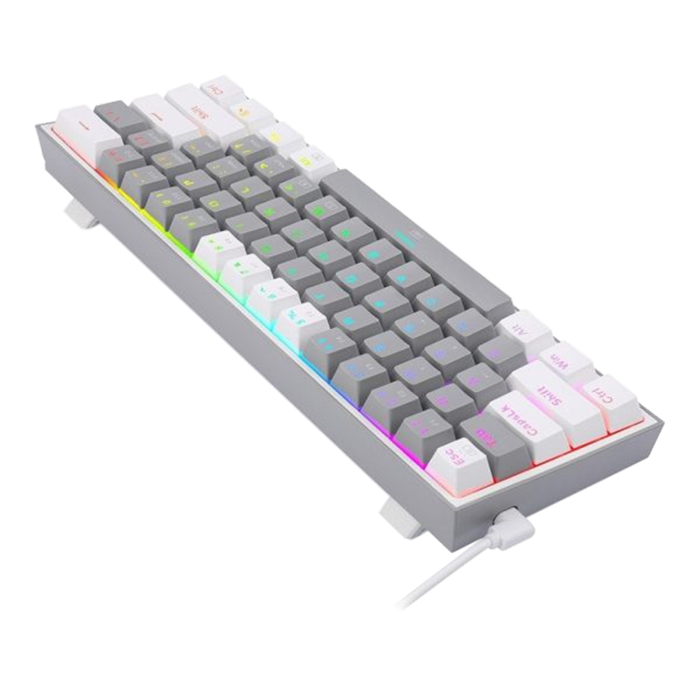Redragon K617 Fizz Red Switch Kablolu Gri Beyaz Gaming Klavye
