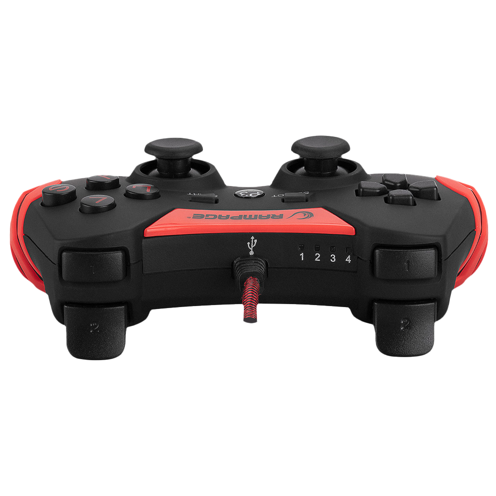 Rampage SG-R218 PS3/PC X INPUT Kırmızı USB 1.8m Joypad
