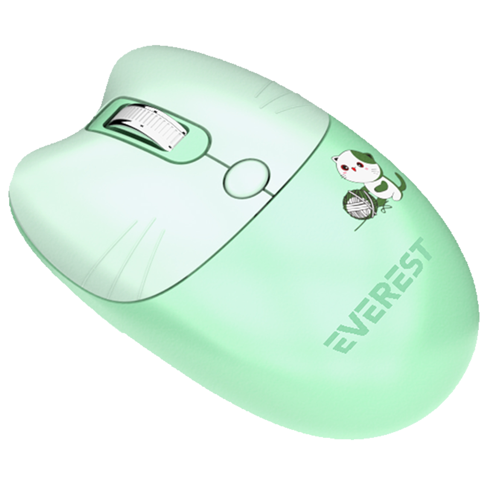 Everest KM-6283 CATTY Yeşil Kablosuz Klavye Mouse Set