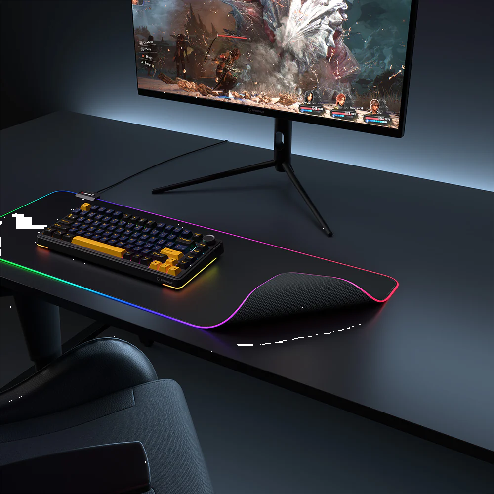 Rampage MP-22 Pulsar Siyah XL RGB Ledli Gaming Mouse Pad