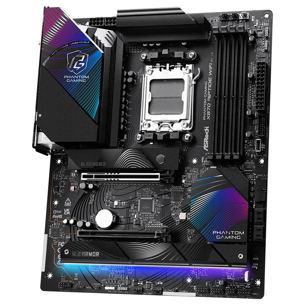 ASROCK X870 PG RIPTIDE WIFI 8000MHz(OC) DDR5 Soket AM5 HDMI M.2 ATX Anakart