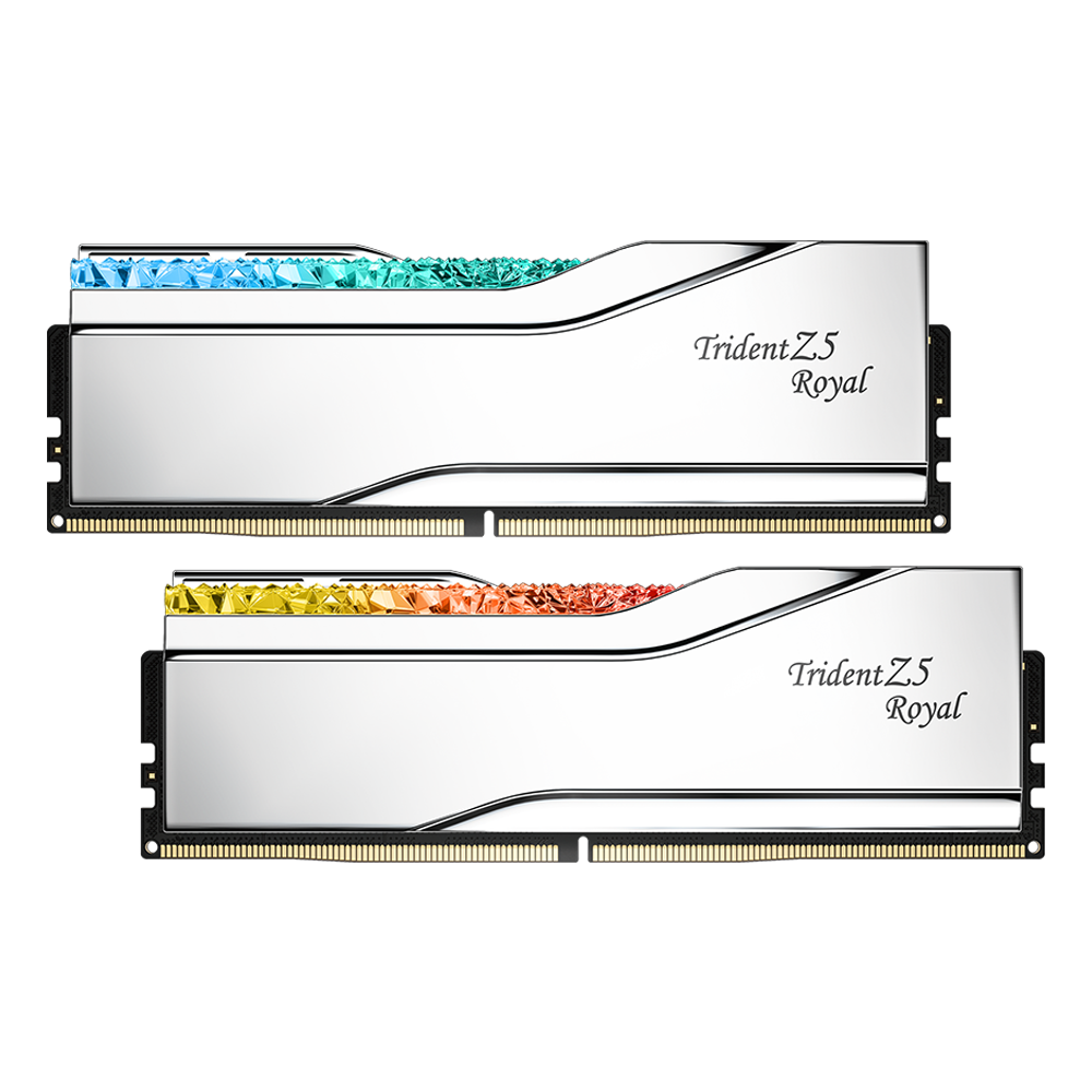 GSKILL 32GB (2x16GB) Trident Z5 Royal DDR5 6000Mhz CL28 INTEL XMP Dual Kit Ram görsel 1