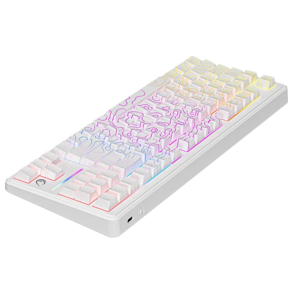Rampage KB-R107 CRACK Membrane RGB Beyaz Kablolu Gaming Klavye