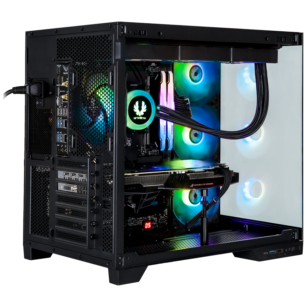 BitFenix MH100 1000W 80+ Gold Gen5 ATX 3.0 Tempered Glass ARGB USB 3.1 ATX Siyah Mid Tower Kasa