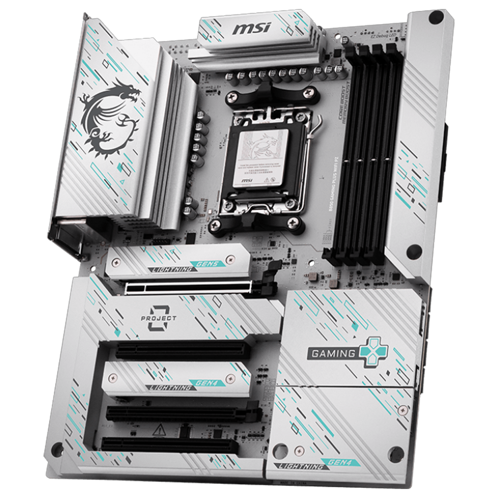 MSI B850 GAMING PLUS WIFI PZ 8200MHz(OC) DDR5 Soket AM5 M.2 USB-C ATX Anakart
