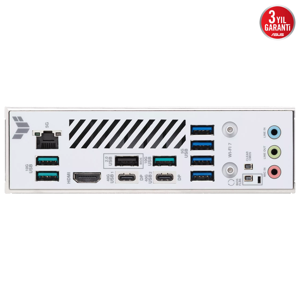 ASUS TUF GAMING X870-PRO WIFI7 W NEO 9600MHz(OC) DDR5 Soket AM5 M.2 HDMI ATX Anakart