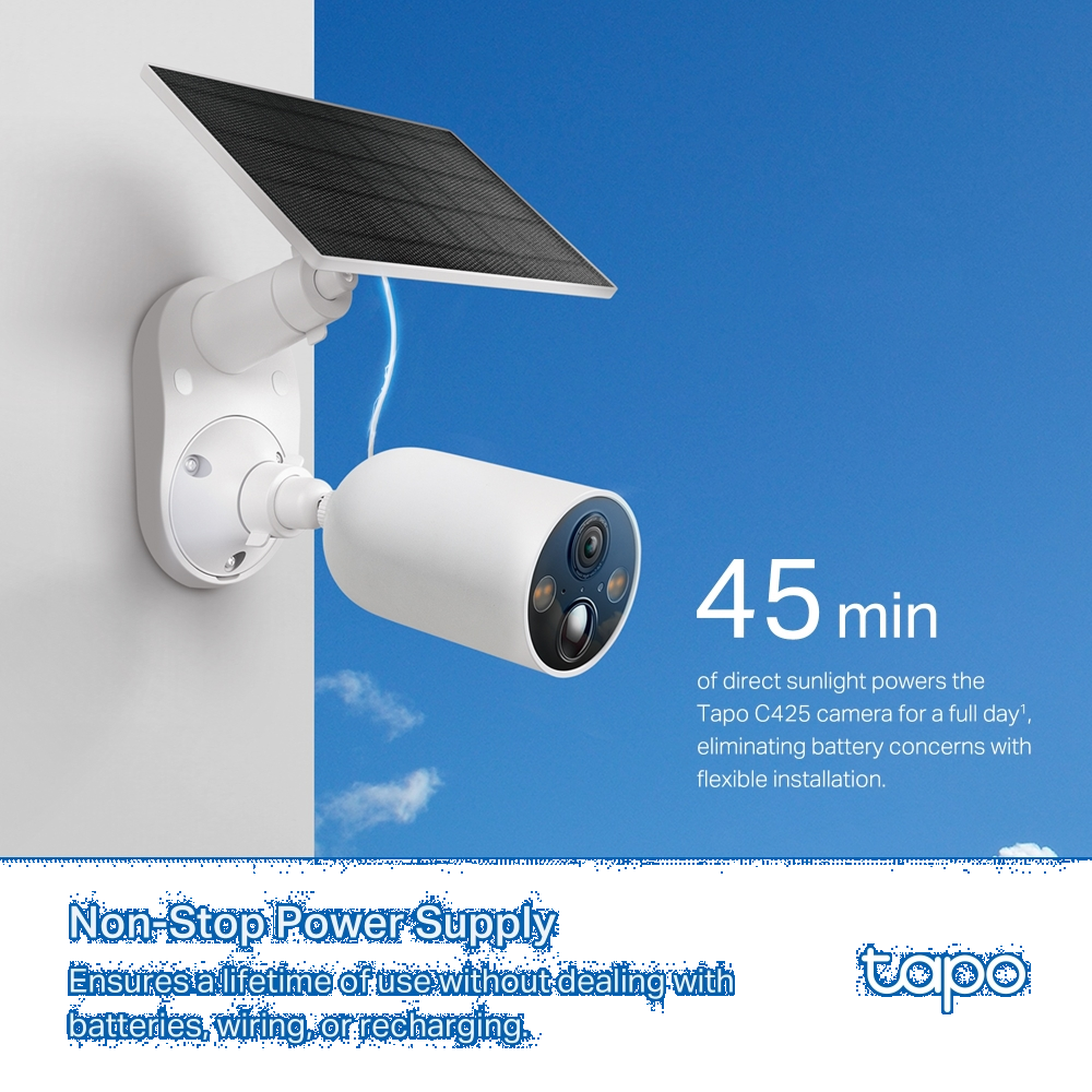 TP-LINK TAPO C425 KIT Güneş Enerjili Wi-Fi Güvenlik Kamerası