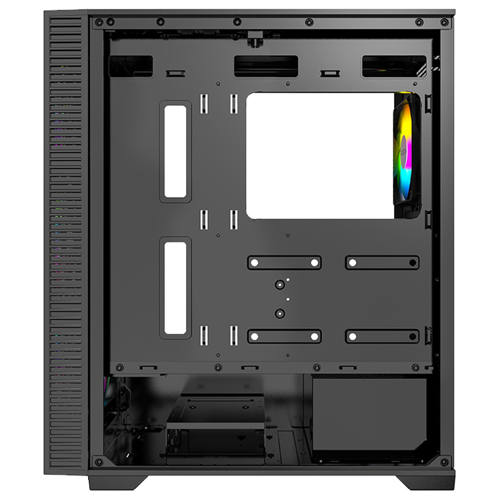 FAZEON F7 PLUS 650W 80+ Bronze Tempered Glass Mesh 4x RGB Fanlı Siyah ATX Bilgisayar Kasası