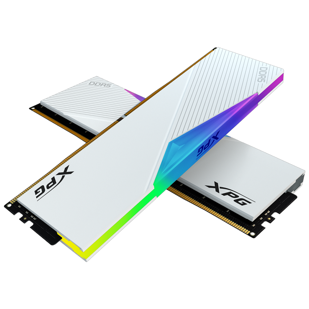 値下中⭐︎XPG 64GB DDR5 PCメモリ(32GB×2枚組) XPG Lancer 64GB(2x32GB)RGB 6000MHz CL30 DDR5 Beyaz Dual Kit Ram