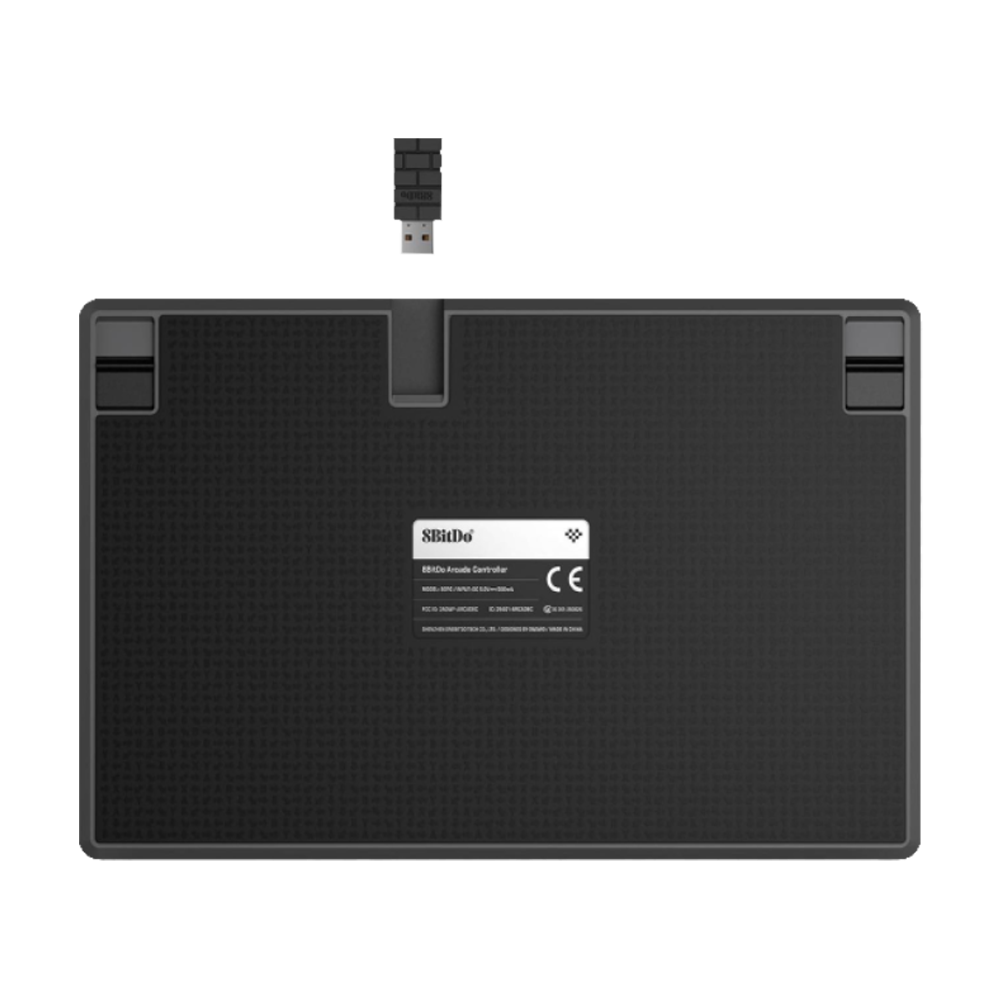 8BitDo All Button Arcade Stick (Switch/Switch 2 ve Windows için) Mekanik Switch 2.4 G Kablosuz Siyah Gamepad