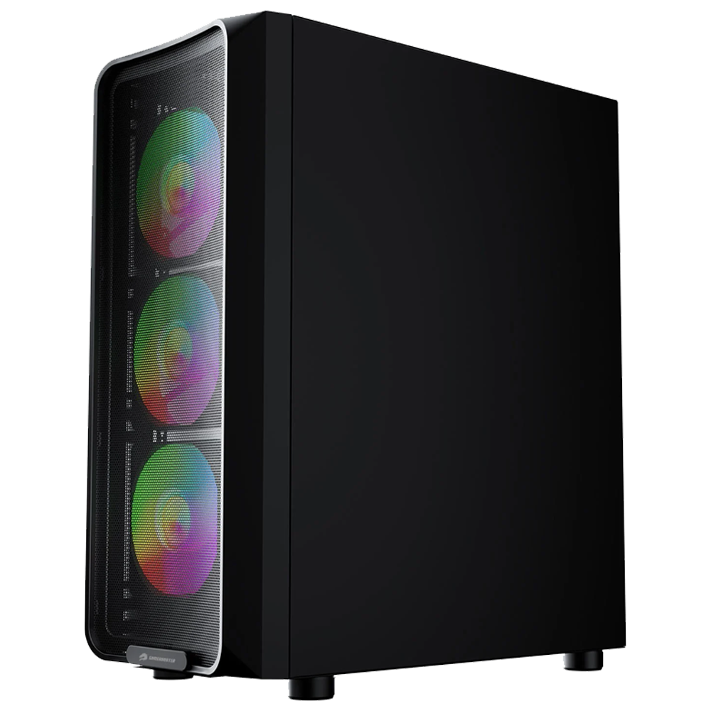 GameBooster ROUND A650B 600W USB 3.0 Mesh Rainbow Fanlı Siyah ATX Bilgisayar Kasası