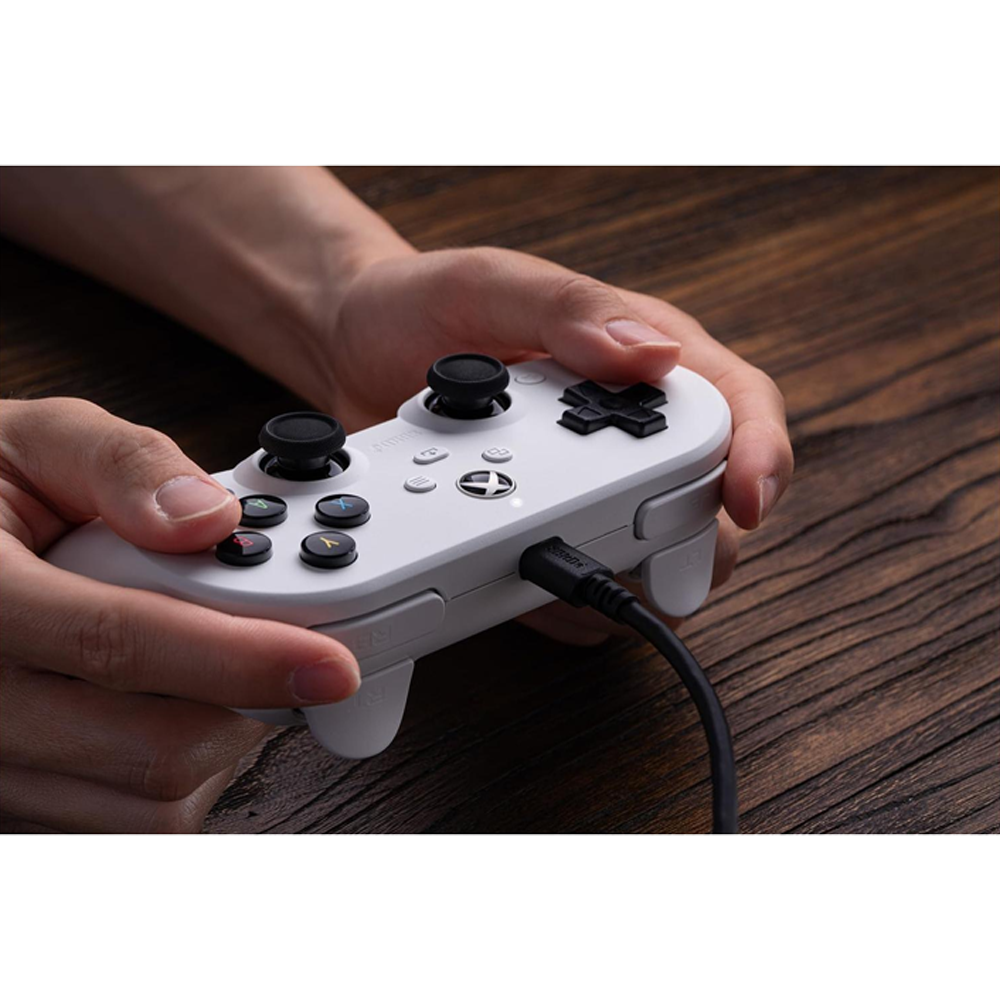 8BitDo Pro 2 Hall Effect Beyaz Kablolu Xbox Gamepad