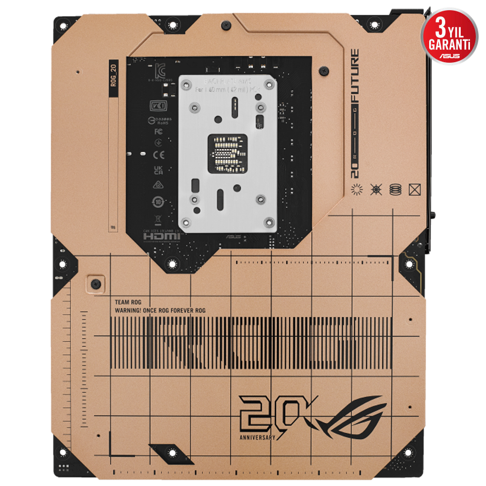ASUS ROG CROSSHAIR 2006 9600MHz(OC) DDR5 Soket AM5 WIFI7 M.2 ATX Anakart