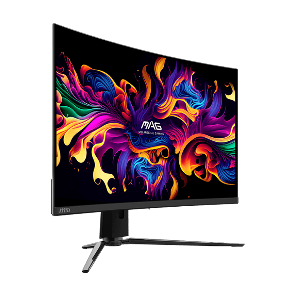 MSI MAG 321CUP QD-OLED 31.5 " 165Hz(OC) 0.03ms HDMI DP Type-C 15W G-Sync Premium Curved 1500R UHD QD-OLED Gaming Monitör