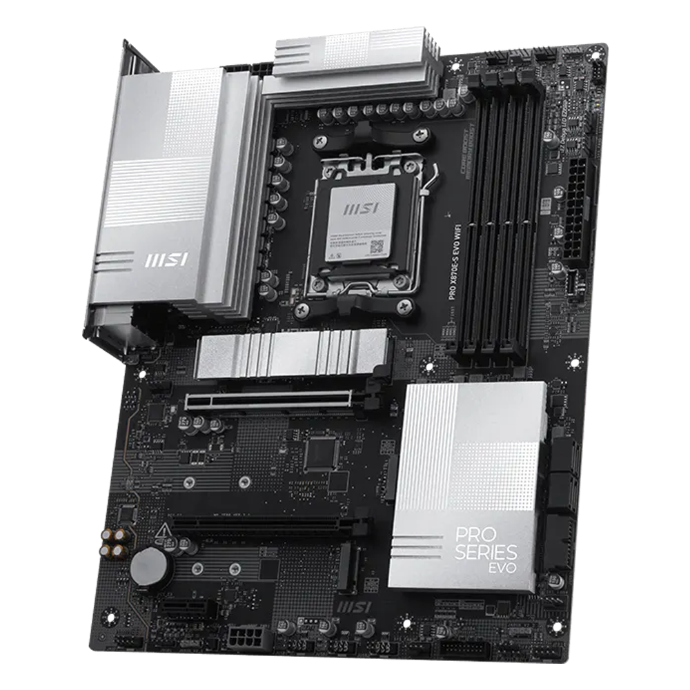 MSI PRO X870E-S EVO WIFI 8200MHz(OC) DDR5 Soket AM5 M.2 HDMI Type-C ATX Anakart