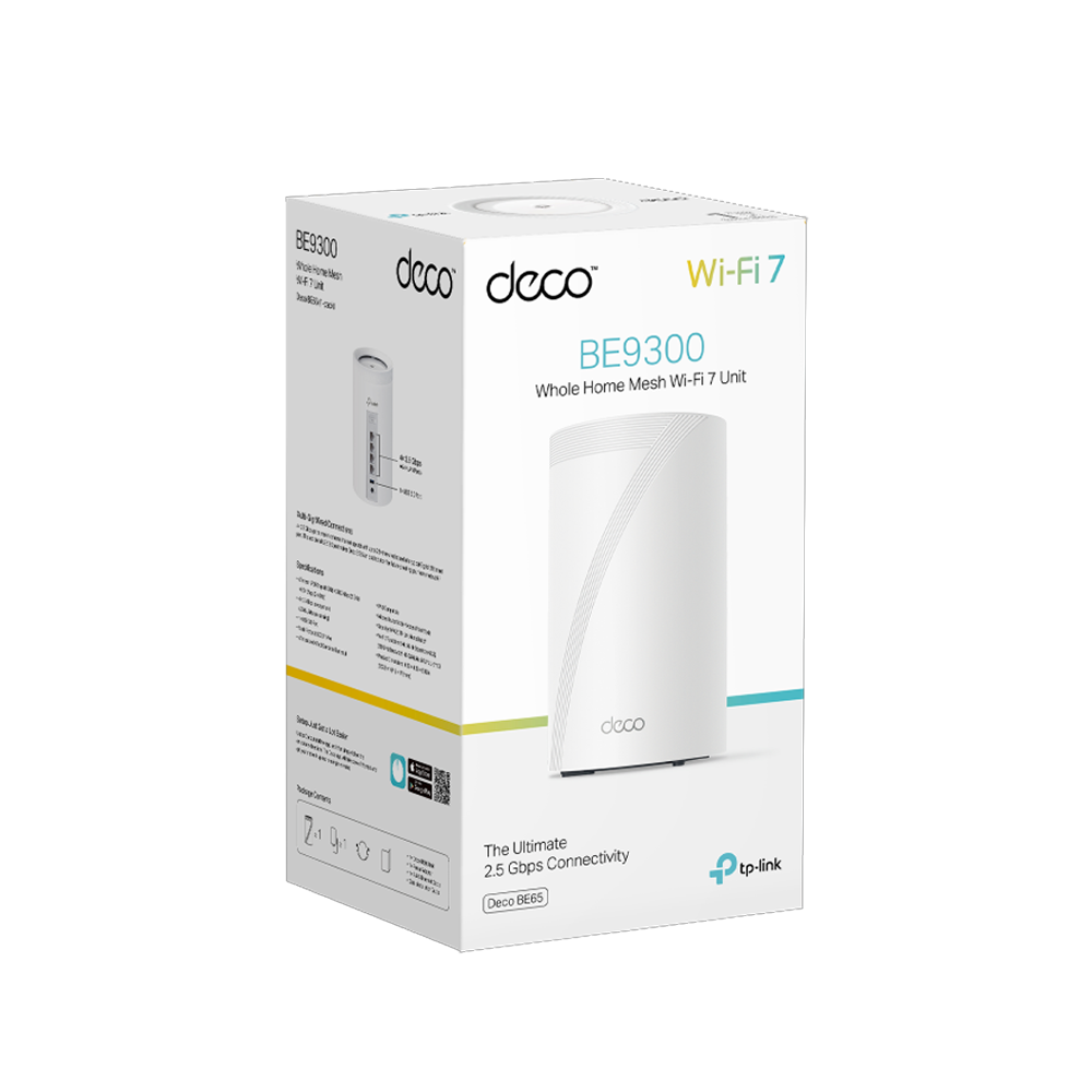 TP-LINK DECO BE65 BE9300 Mesh WiFi 7  Sistemi 