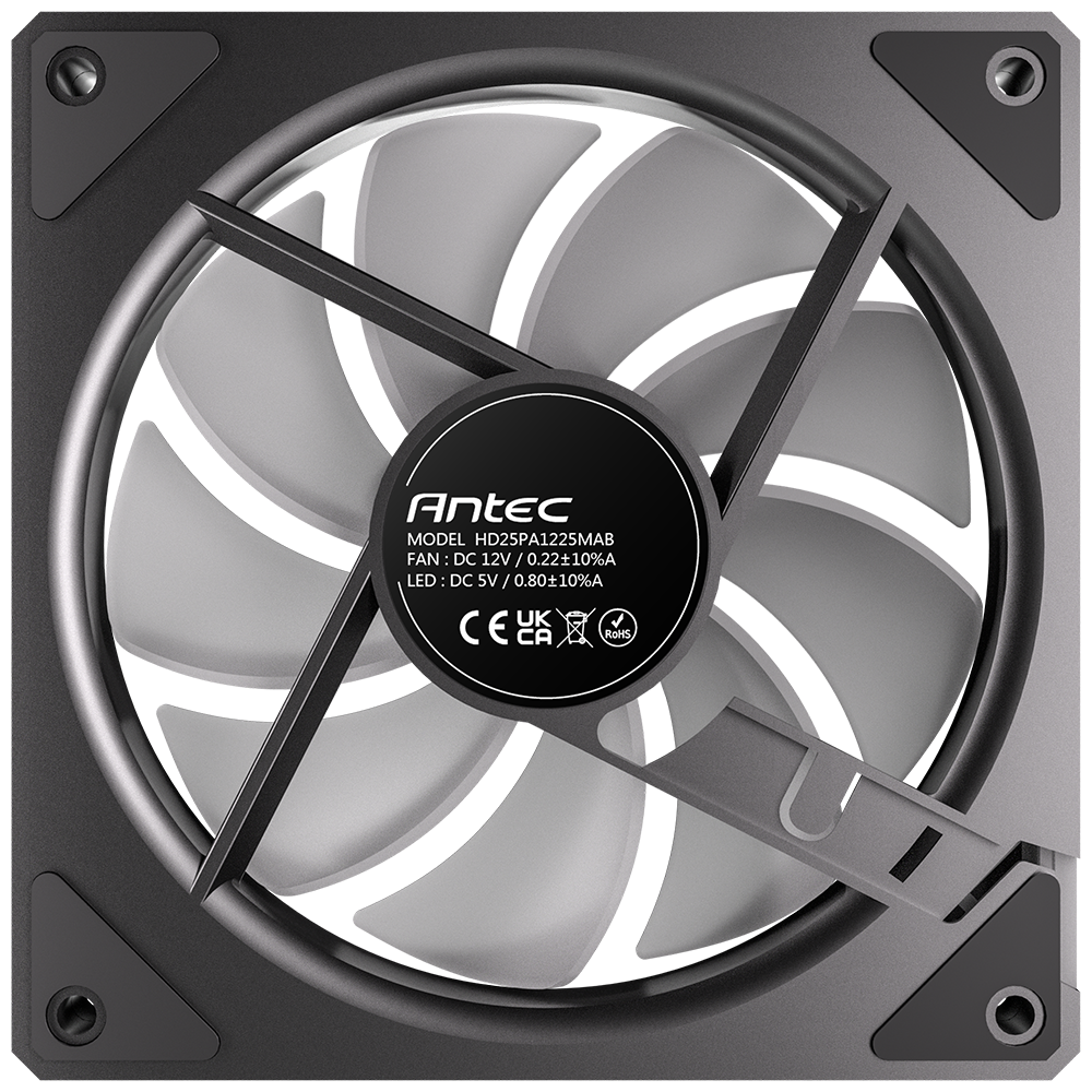 Antec VISION 120 120mm ARGB Üçlü Siyah Kasa Fanı