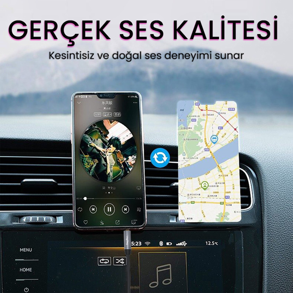 VegGieg Hi-Fi TRS 3.5mm AUX Ses Kablosu 1.5 Metre