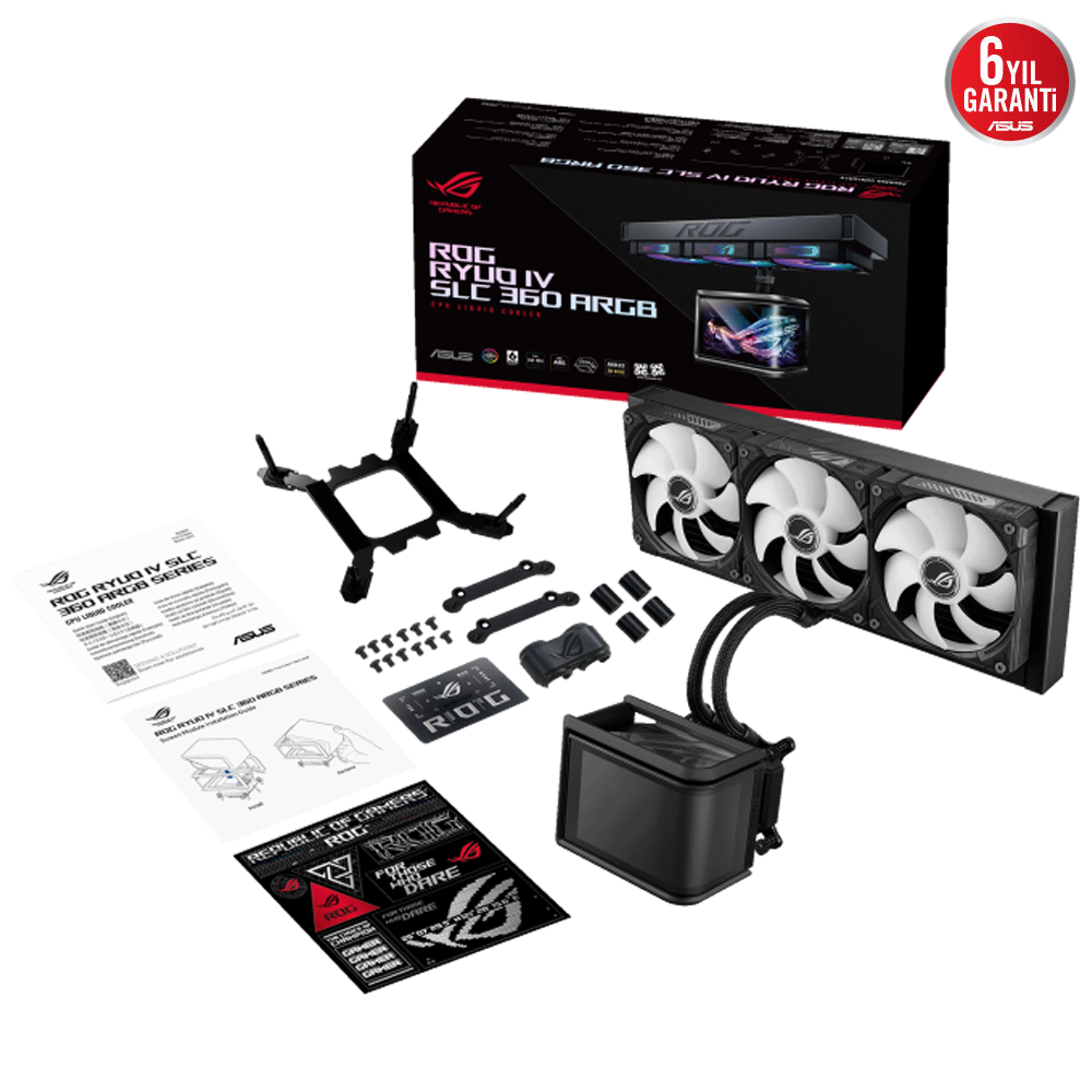 ASUS ROG RYUO IV 360 SLC ARGB 360mm Siyah ARGB İşlemci Sıvı Soğutucu