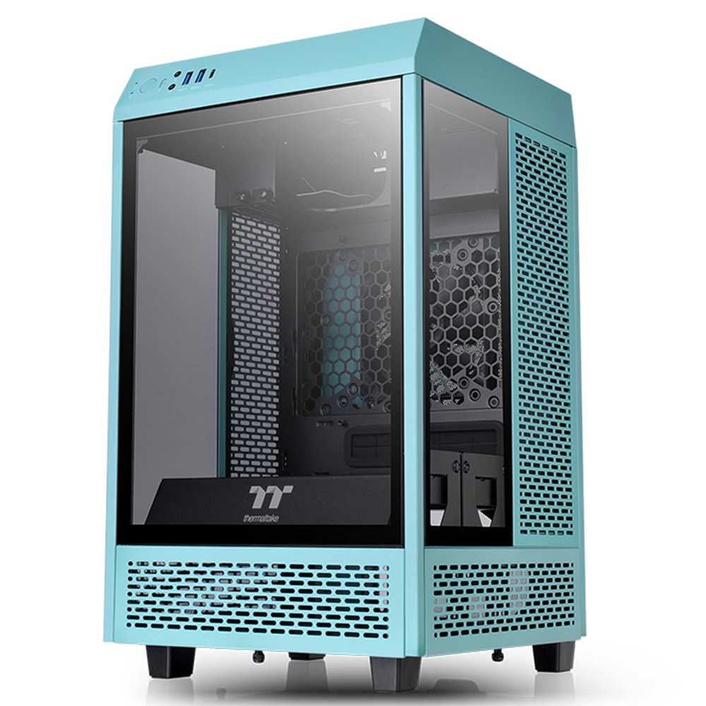 Thermaltake The Tower 100 Turquoise Tempered Glass USB 3.2 Mini ITX Kasa görsel 1
