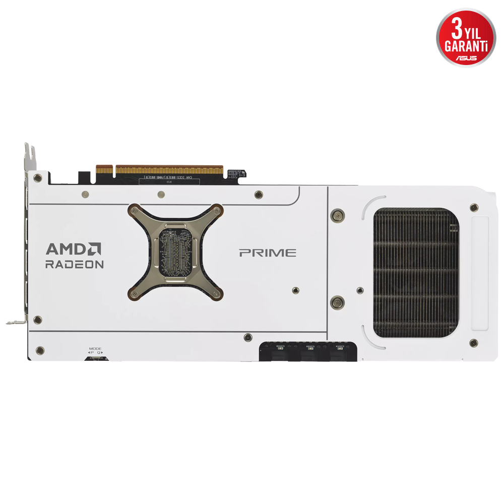ASUS PRIME Radeon RX 9070 XT OC 16GB GDDR6 256 Bit Beyaz Ekran Kartı