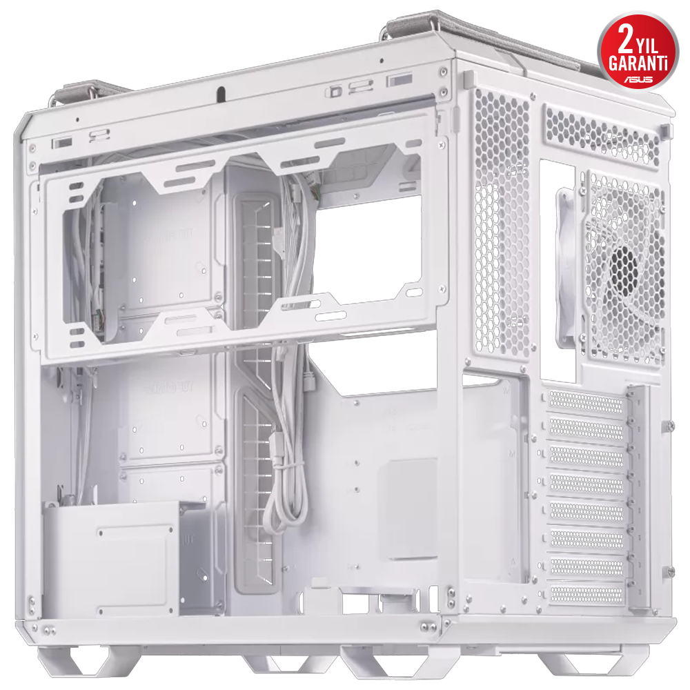 ASUS TUF GAMING GT502 PLUS Tempered Glass RGB Beyaz USB 3.2 Mid Tower Kasa