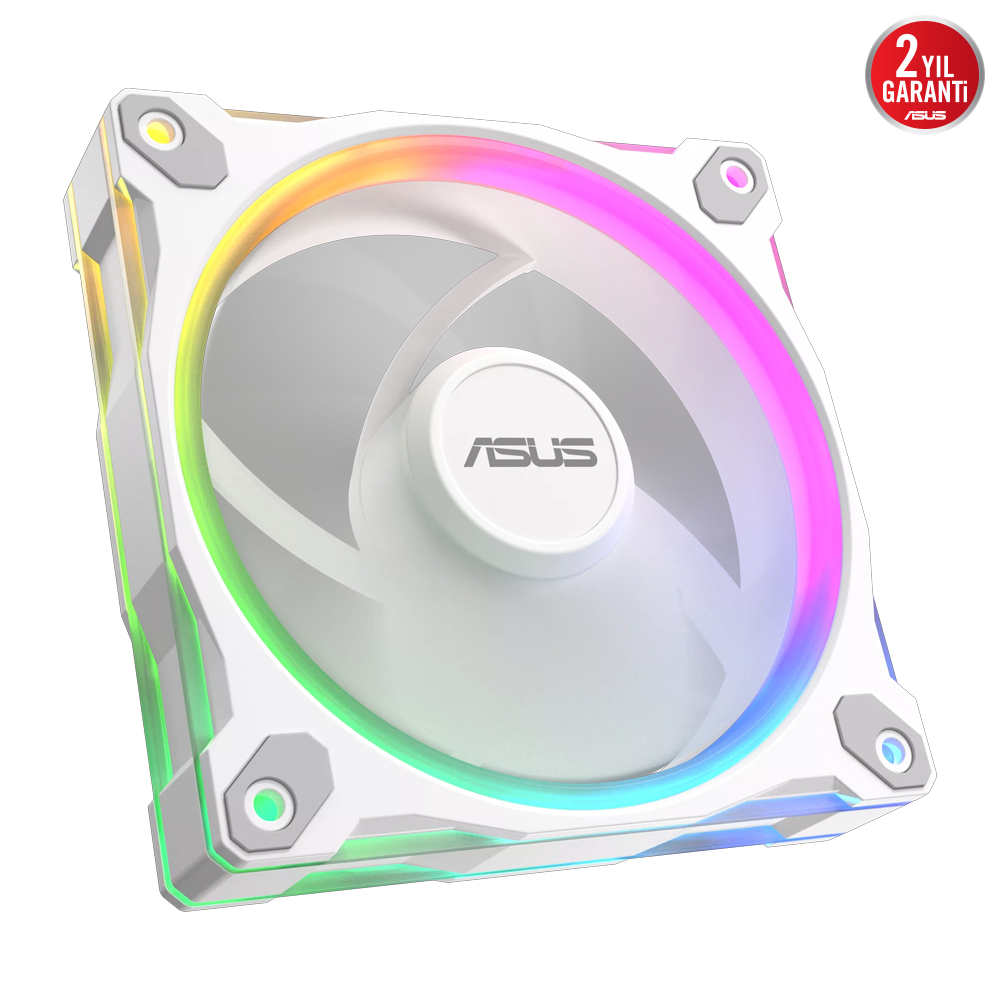 ASUS PRIME MR120 Reverse ARGB 120mm Üçlü Beyaz Kasa Fanı