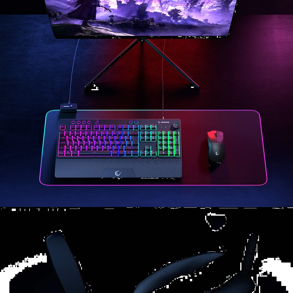 Rampage KB-GX65 SIMULA Membrane RGB Siyah Türkçe Kablolu Gaming Klavye